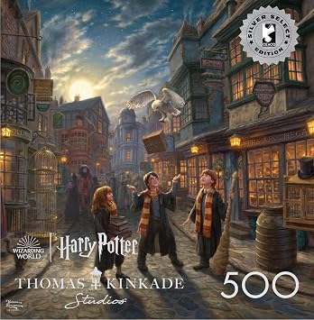 Buffalo Games - Silver Select - Harry Potter - Diagon Alley - 500 Piece Jigsaw Puzzle for Adults -Challenging Puzzle Perfect for Game Nights - Finished Size is 21.25 x 15.00