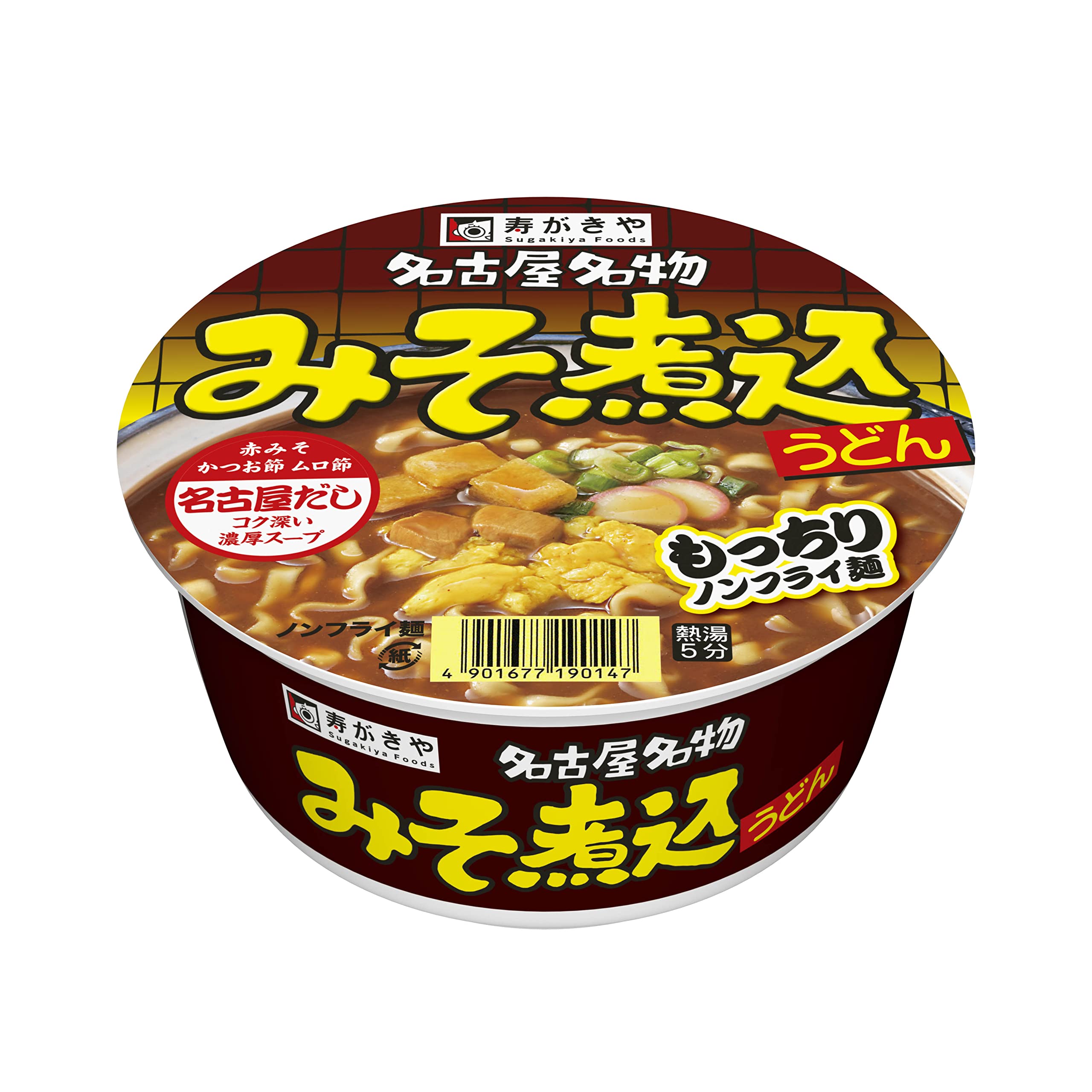 寿がきや カップみそ煮込うどん 106g×12個