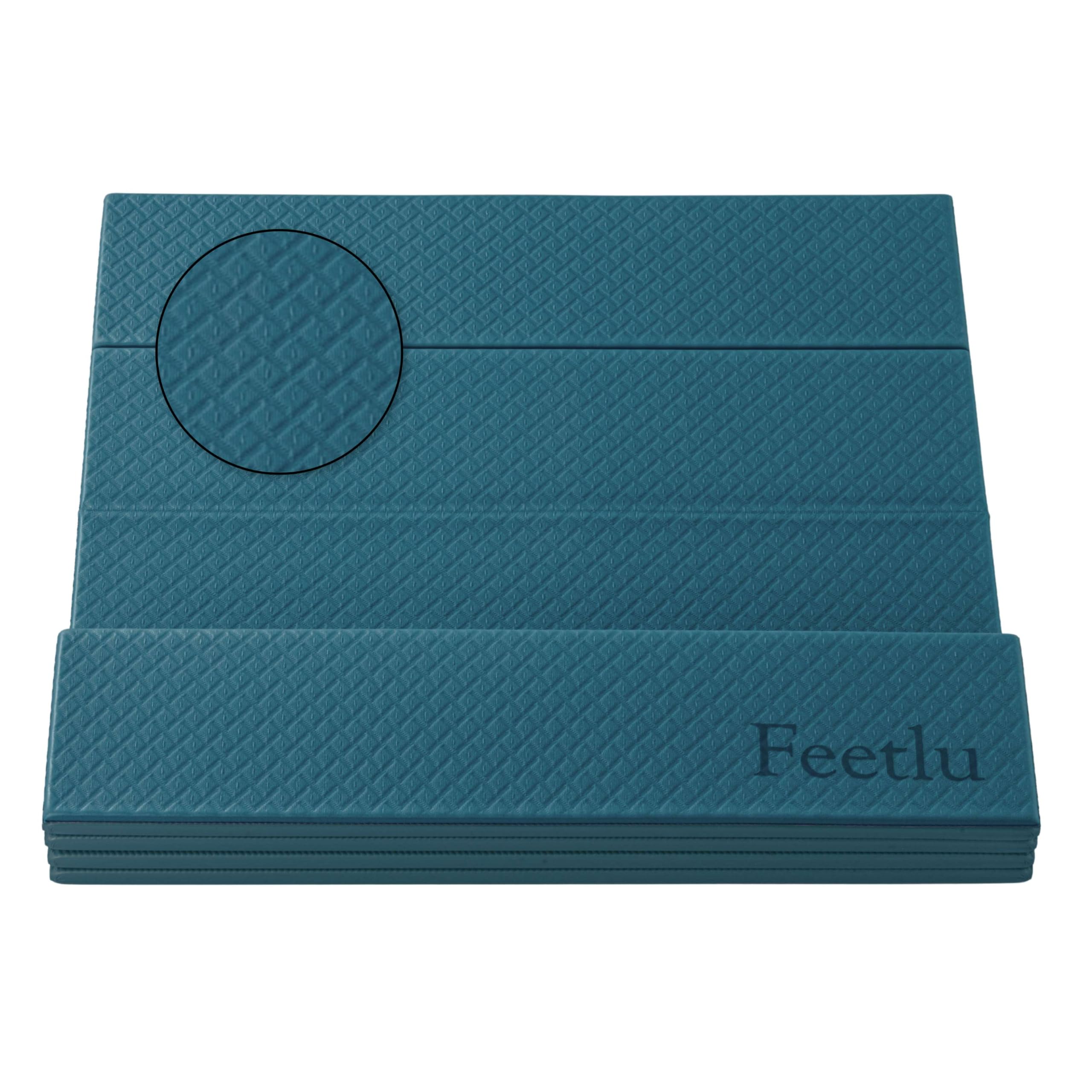 Foldable Yoga Mat,1/3 Inch (8mm) Thick,Easy to Storage Travel Yoga Mat Foldable Lightweight for Fitness,Anti Slip Folding Exercise Mat for Yoga, Pilates, Home Workout & Floor Exercise(Dark Green) โ image 1