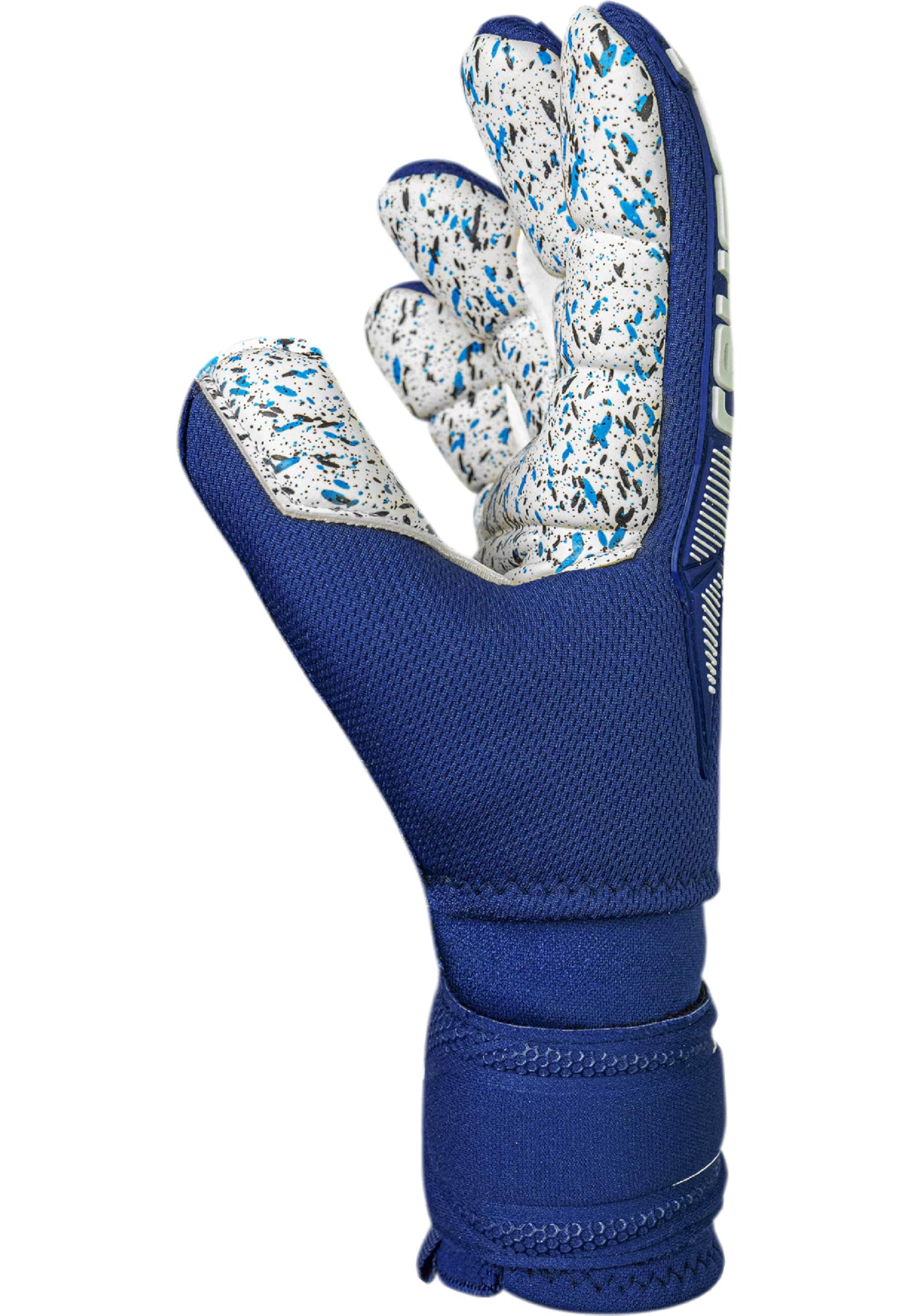 Reusch Guanti da portiere professionale per adulti | Protezione delle dita | Ottima presa | Schiuma antiscivolo da 4 mm | Per allenamenti e partite | Erba sintetica ed erba naturale | Taglie 7,5-12