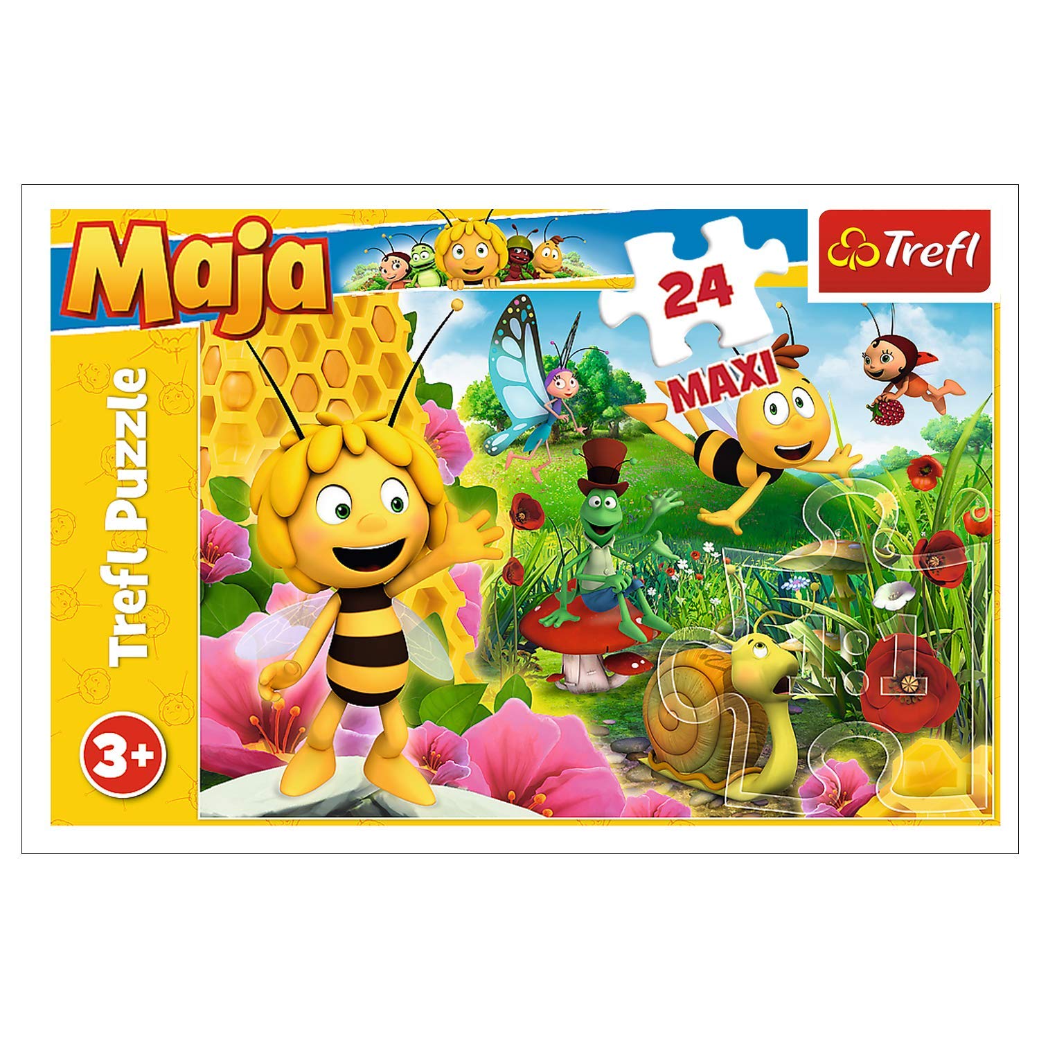 TreflTR14297 Welt der Biene Maja, Maya the Bee 24 Maxiteile, für Kinder ab 3 Jahren Puzzle, multicoloured