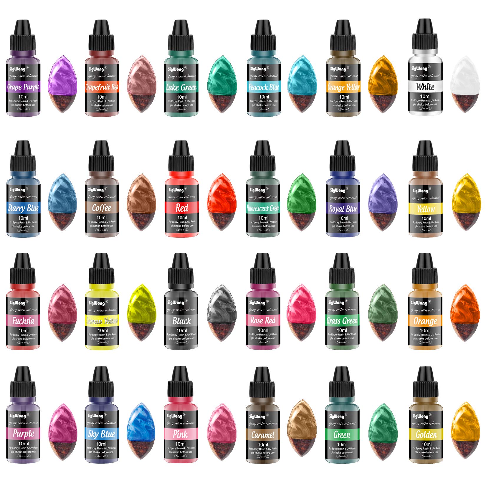 Epoxy Resin Pigment 24 Color Liquid Translucent Epoxy Resin Colorant