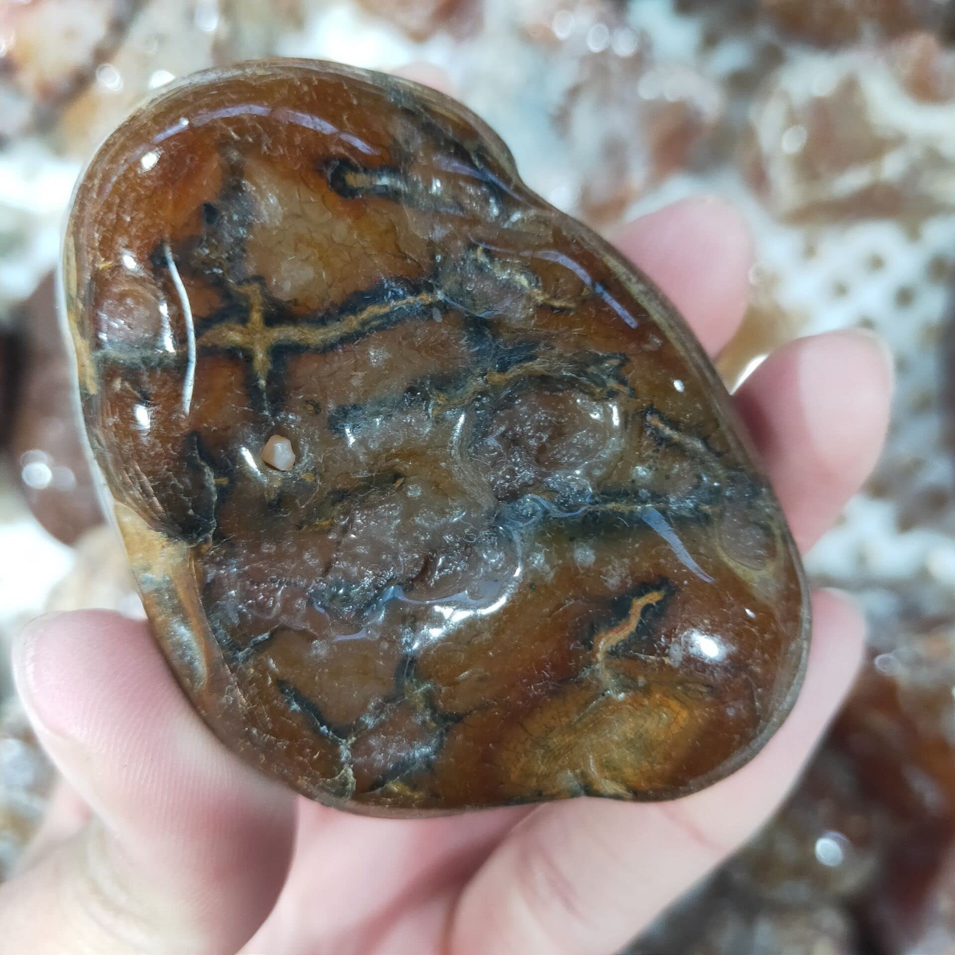 130-230g Roter Karneol Stein Kristall Trommelstein Achat ChakraTumblestone Aquarium Deko Stein Zubehör NaturalCrystal Raumdekoration