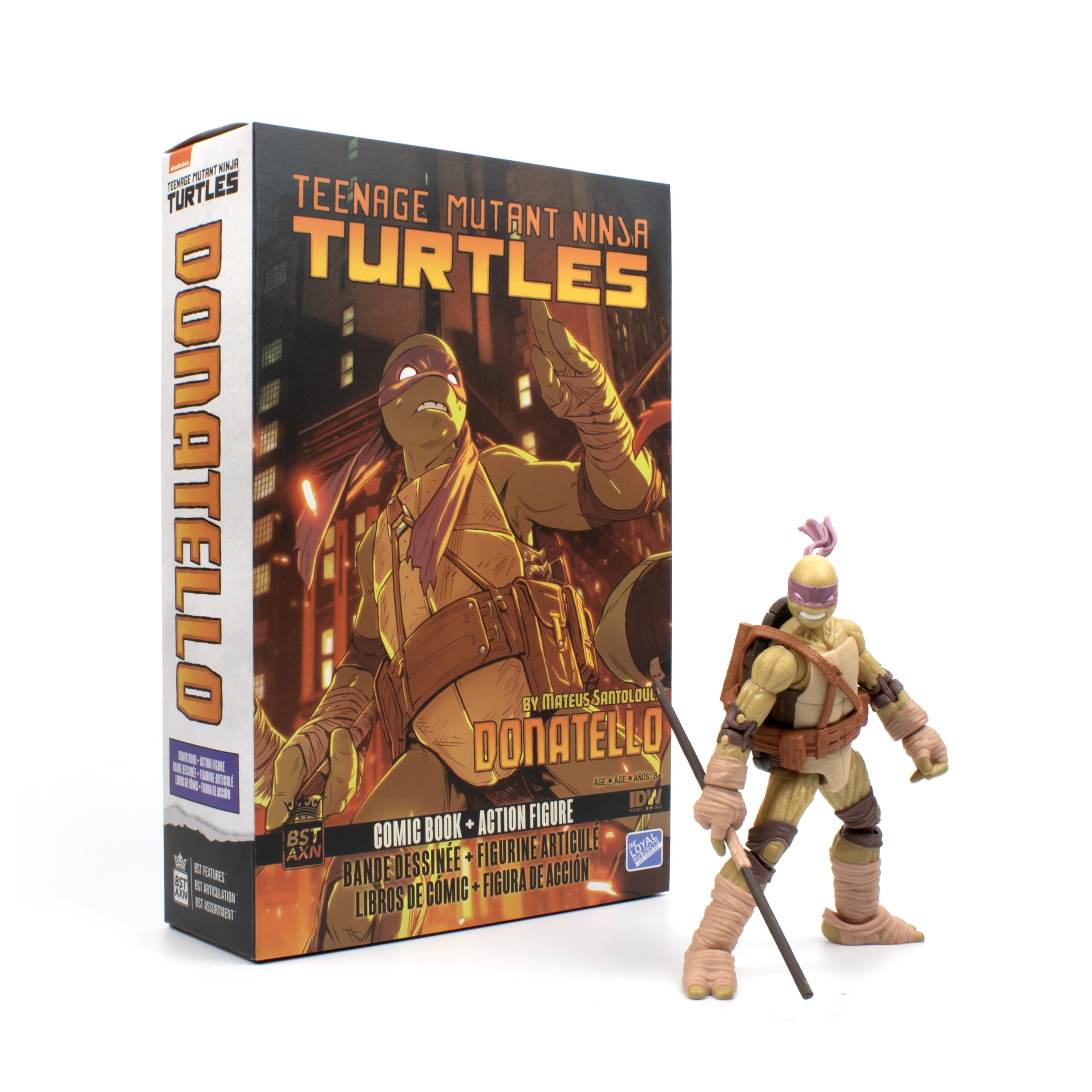 Action Figure Donatello 12,7 Cm – Teenage Mutant Ninja Turtles BST AXN – Ispirata Ai Fumetti IDW