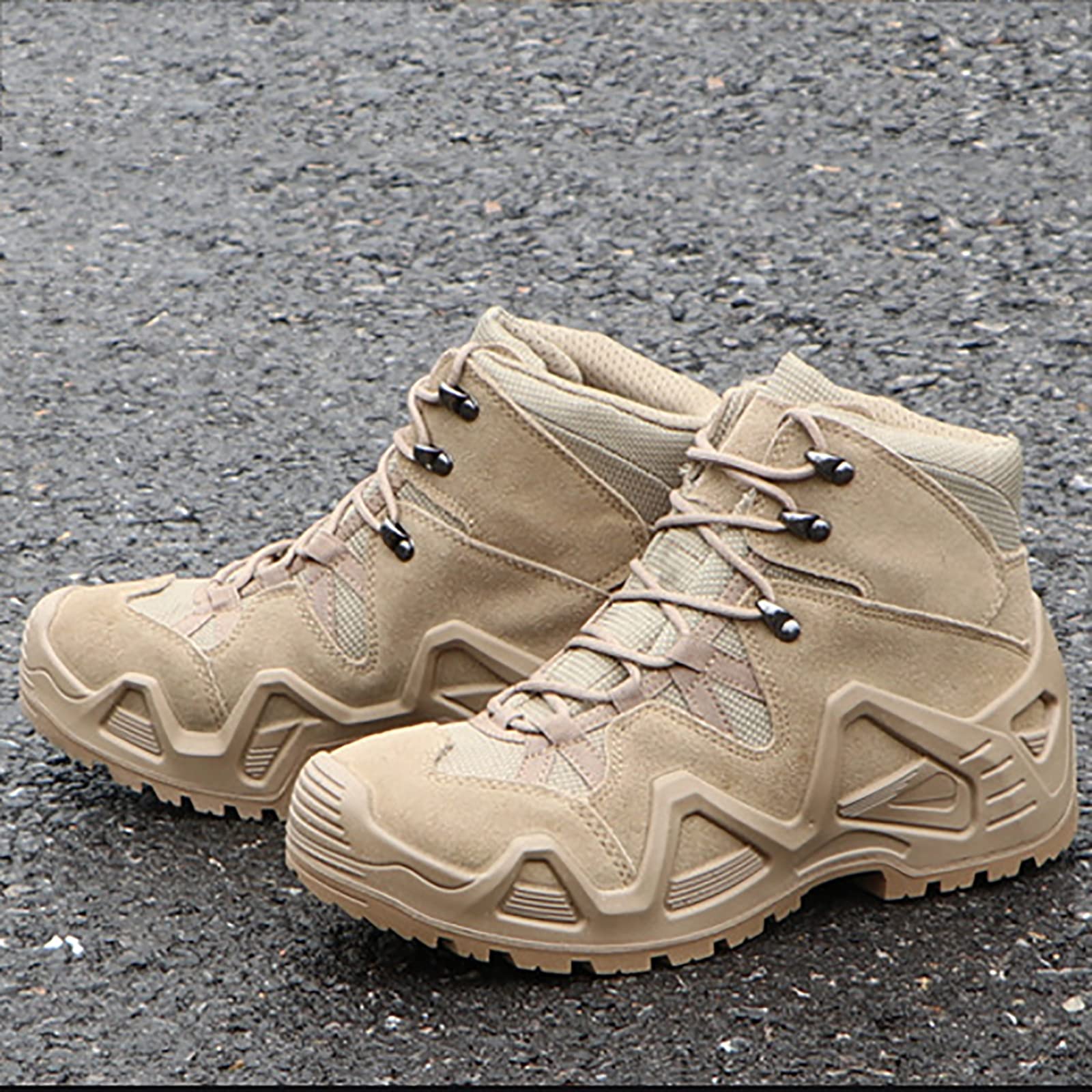 Taktyczne buty bojowe, Męskie taktyczne buty bojowe pustynne wodoodporne oddychające rozmiar 39-45 EU wielokolorowe(Sand,41 EU)