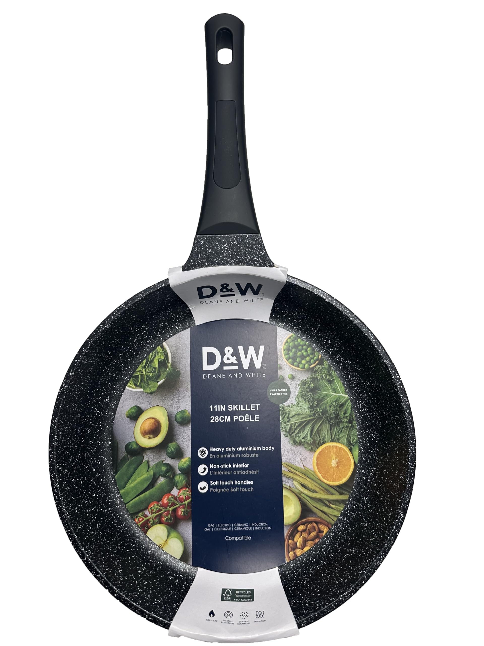 Generic D&W Premium Nonstick Skillet and Fry Pan, Deane White Cookware - 9.5 inch/11 inch - Skillets