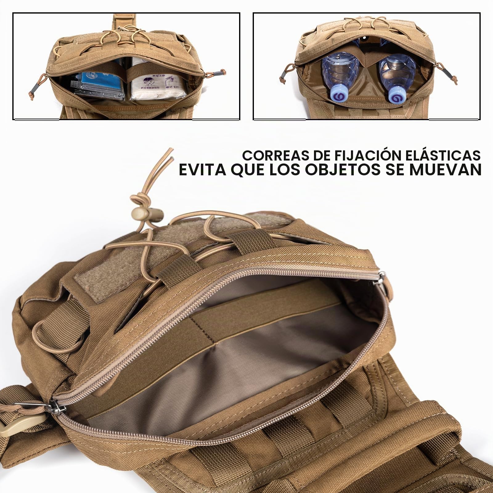EXCELLENT ELITE SPANKER Mochila para Perro Hound Dog Saddle Bag para Viajes Camping Senderismo Perro Mediano y Grande con 2 Bolsillos Laterales de Gran Capacidad(COB-L)