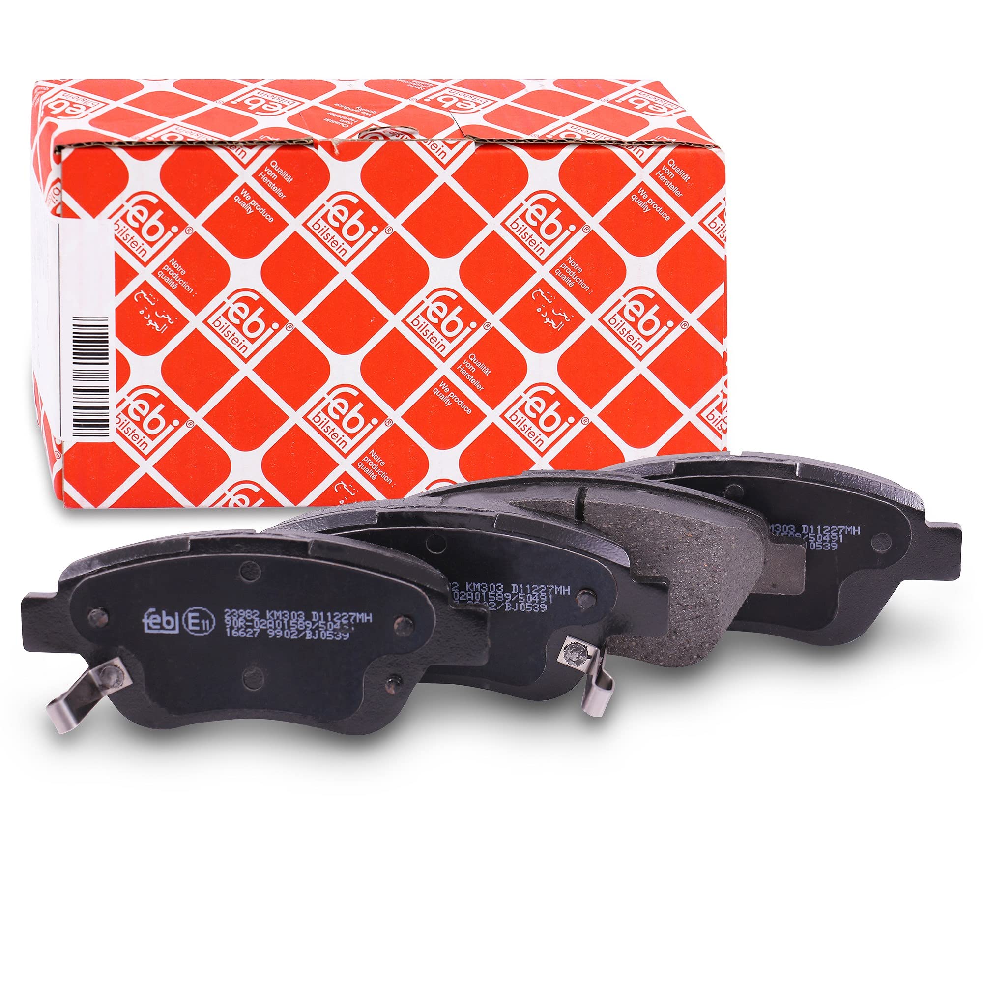 febi bilstein 16627 Brake Pad Set, 1 unit