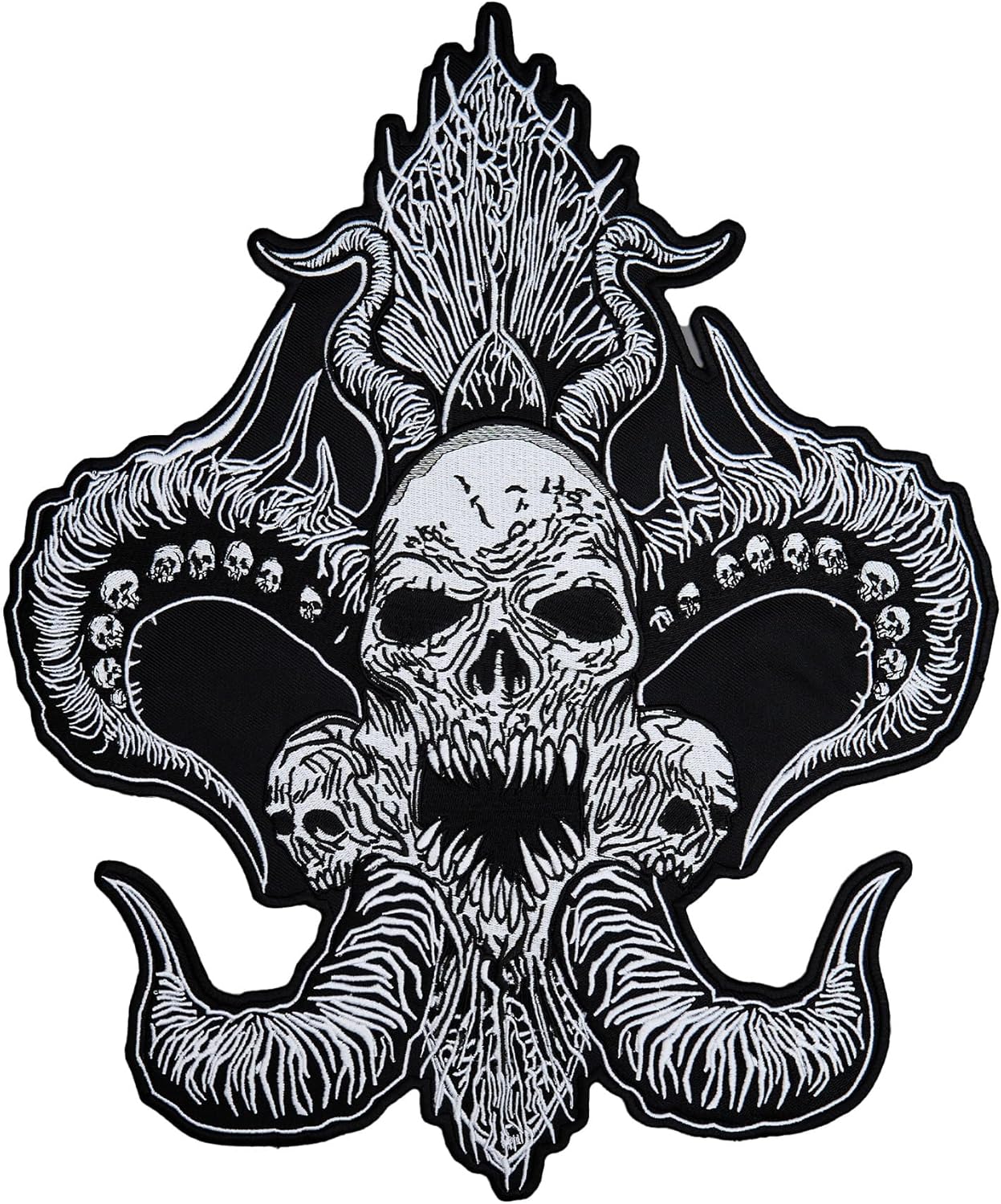 Medusa Large Back Embroidered Patch for Vest Iron-on Sew on, Multi-Color