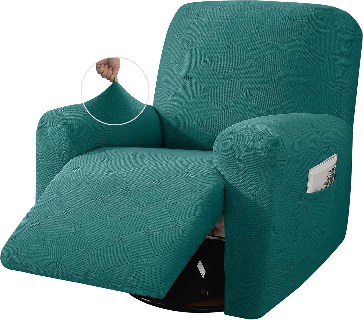 JIVINER Recliner Chair Covers, Latest Jacquard 3 Piece