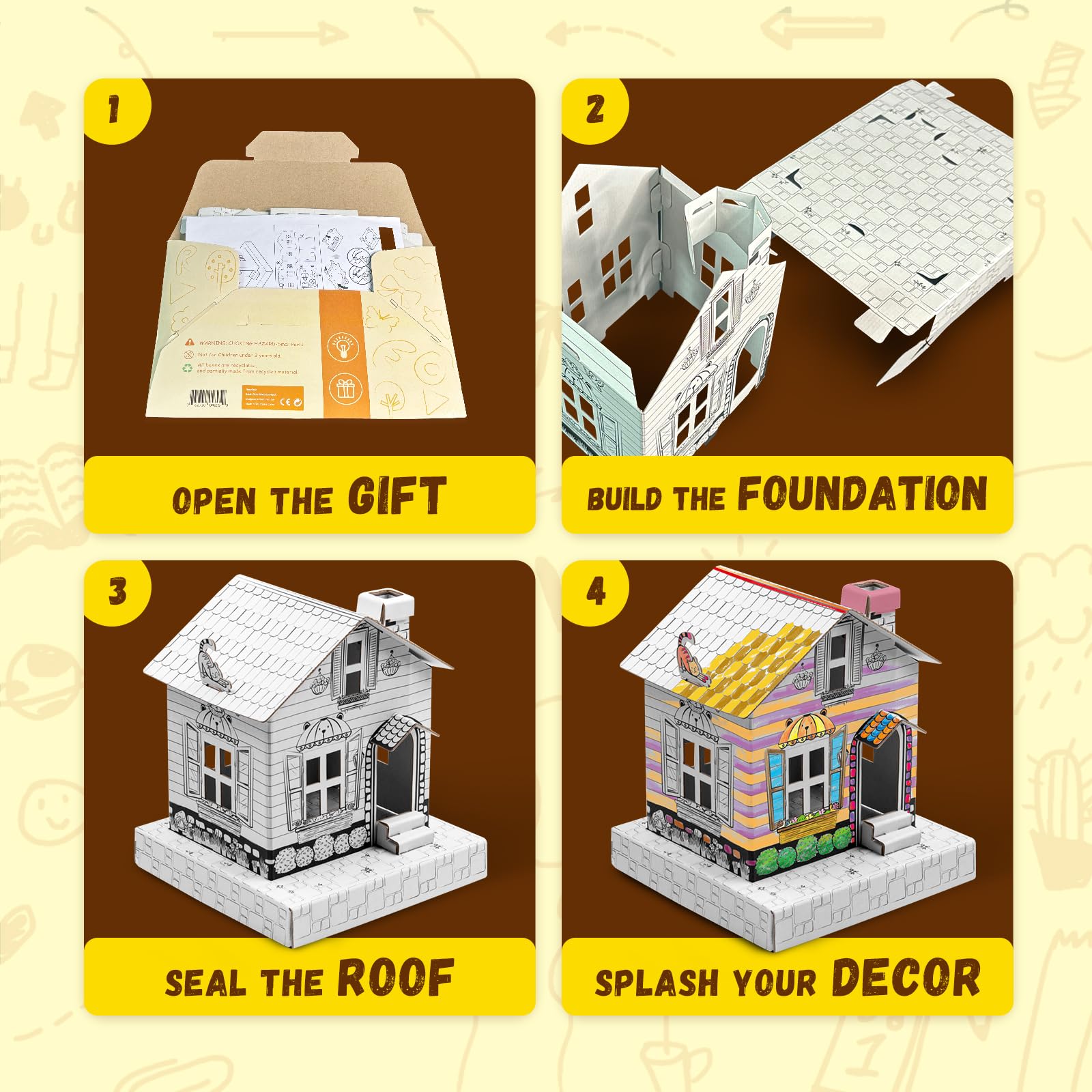 House Building Blocks Made From Recycled Materials House Made