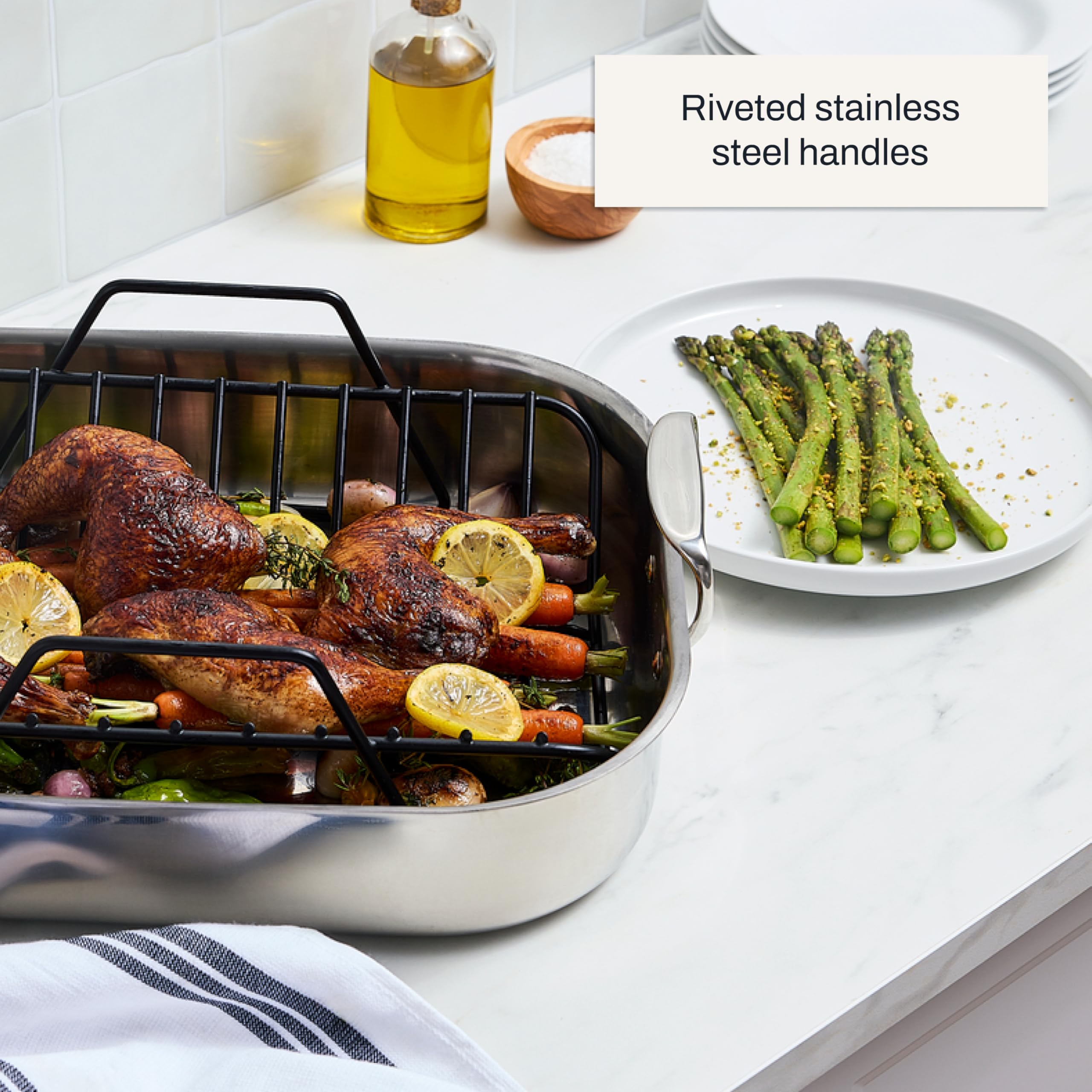 Snapklik.com : All-Clad Specialty Stainless Steel Roaster And Nonstick ...