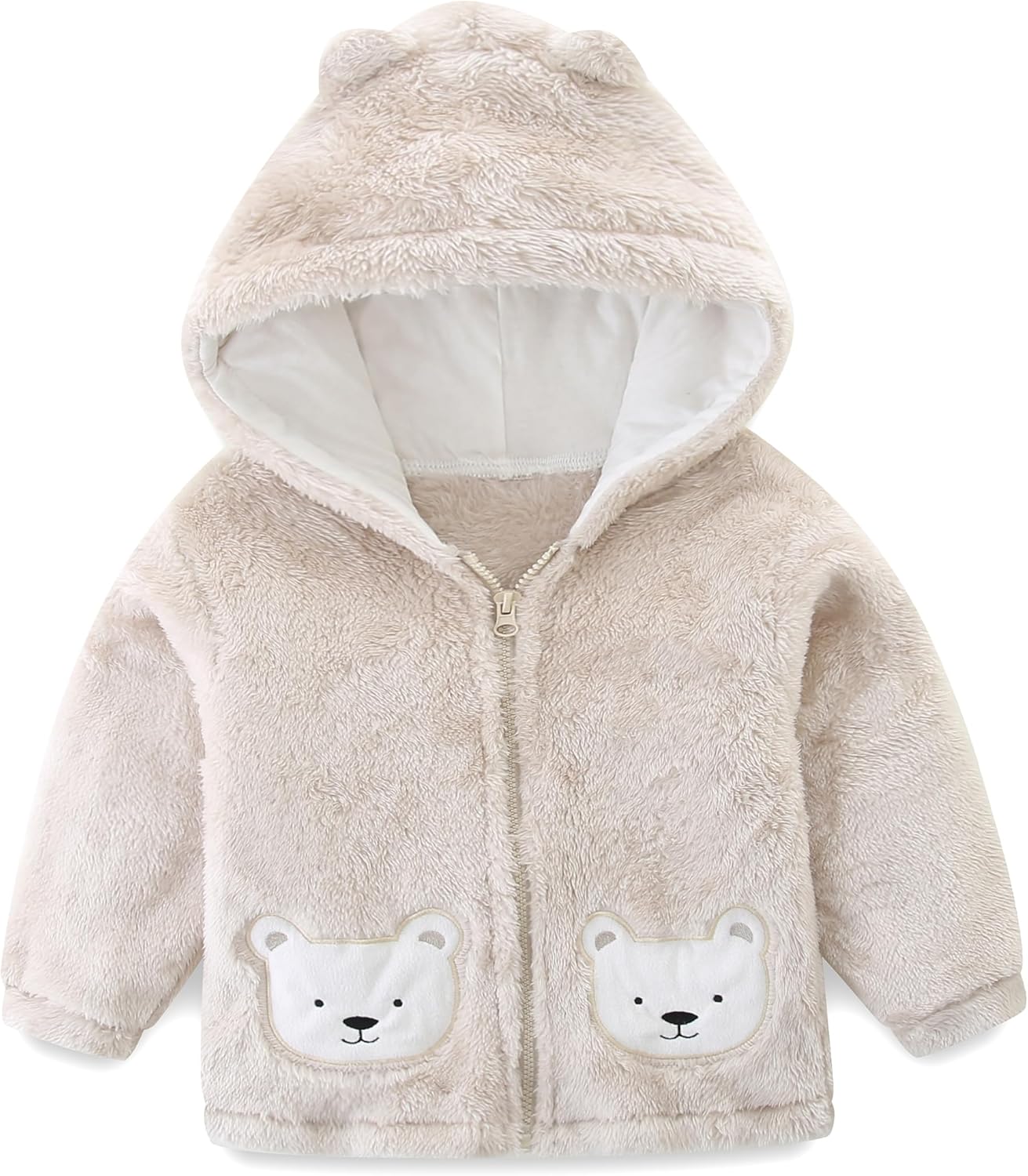 Newborn Infant Baby Boys Girls Cartoon Fleece Hooded Jacket Coat with Ears Warm Todder Kids Outwear Coat Zipper Up 1-6Y Newborn Infant Baby Boys Girls Cartoon Fleece Hooded Jacket Coat with Ears Warm Todder Kids Outwear Coat Zipper Up 1-6Y