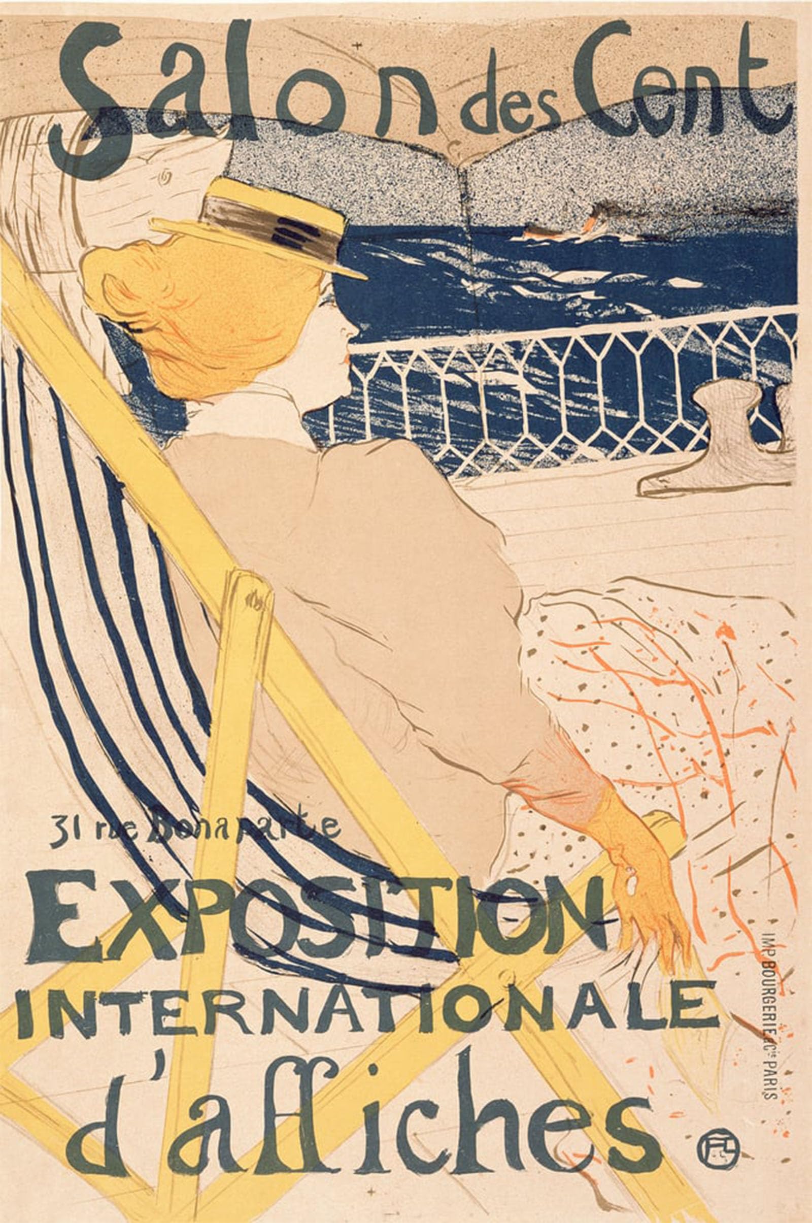 SERENDIPITP Aesthetic Poster Photo Wall Print Retro Picture the Passenger From Cabin Sailing in a Yacht by Henri De Toulouse Lautrec Modern Wall Artwork for Home Decor 60x90cm