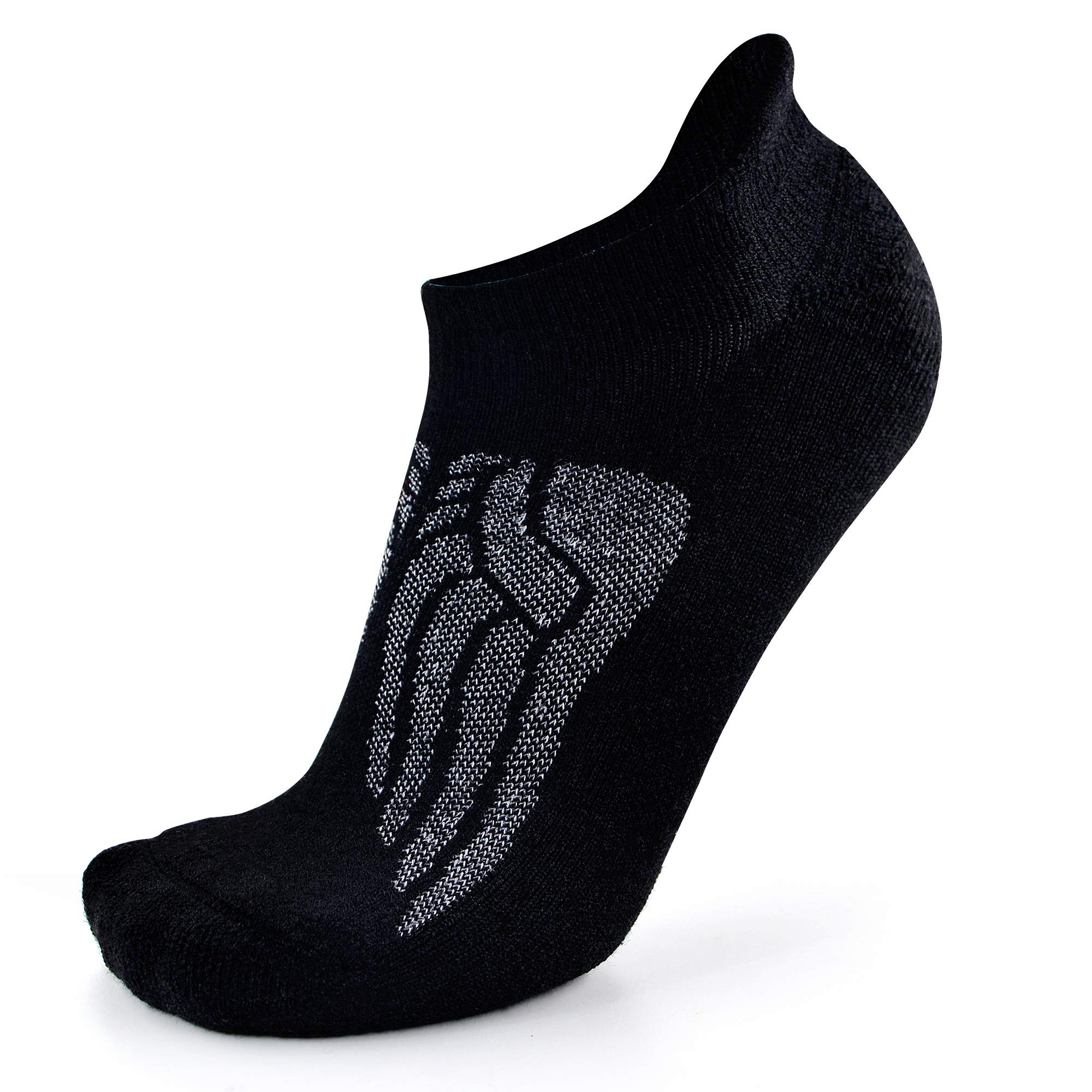 Busy Socks Merino Wool Compression Support Ankle Running Hiking Socks for Men Women, Soft Thick Cushion Tab Socks 3/6 Pairs