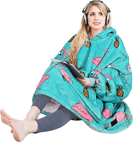 Miniatura 8 de Solaris - Sudadera tipo manta con capucha, cálida, supersuave y acogedora, de sherpa, para mujer, con bolsillo grande, el mejor regalo para tu