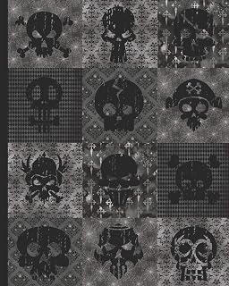 Notebook: Gothic Dark Skulls Blank Lined Journal