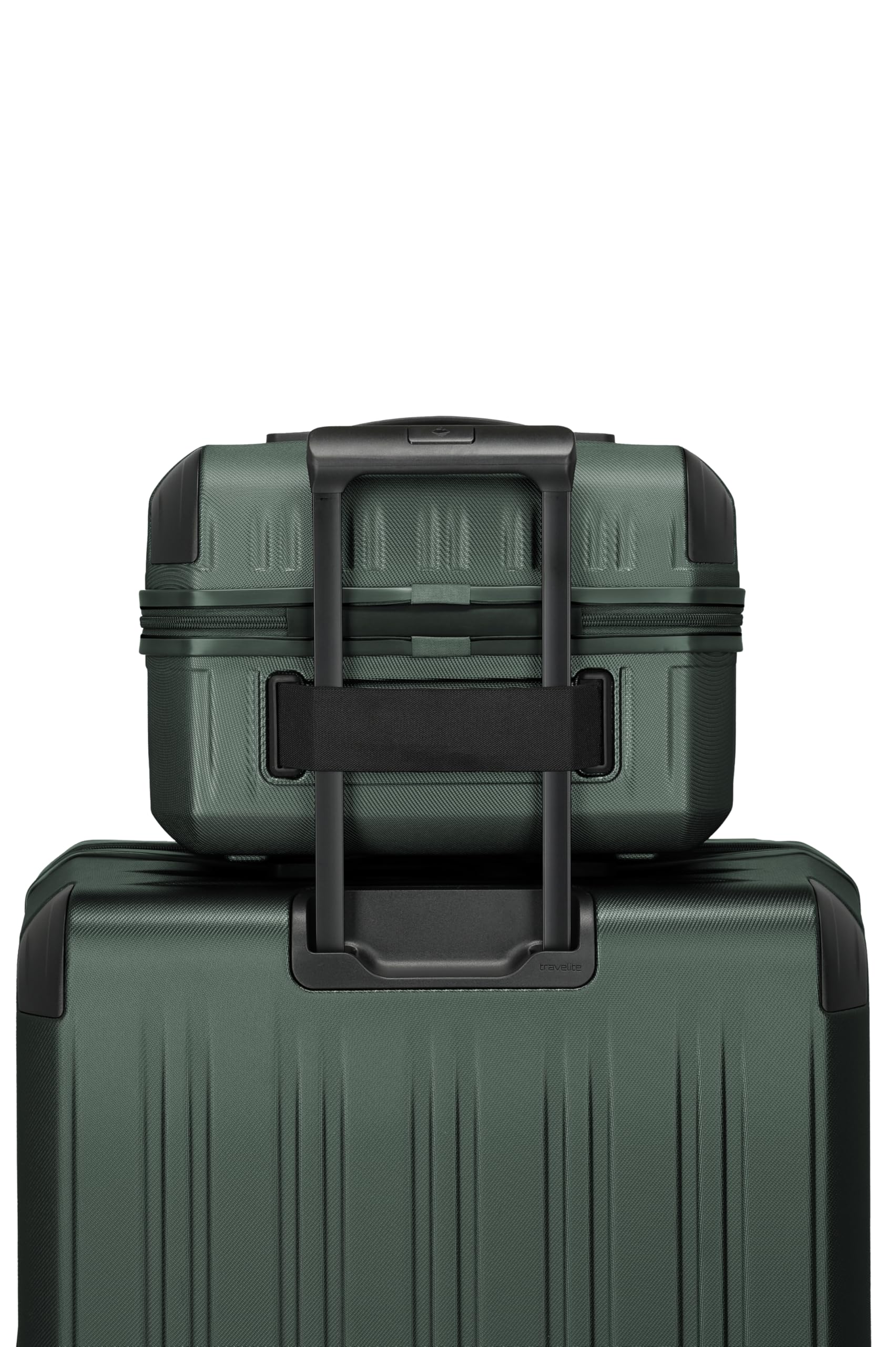 travelite DYNAMIIC Kosmetikkoffer, Beautycase 27x38x23 cm, ABS Hartschale, Koffer Aufsteckfunktion, 20 Liter, 1,2 kg