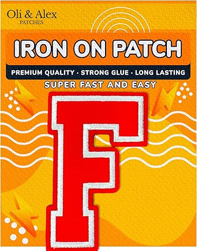 Miniatura 191 de Parches de letras termo-adhesivas de alta calidad – Lindas letras para ropa – Parche universitario para ropa – Letras bordadas de 4 1/2 parches