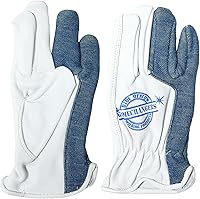 Vista 1 de Blue Demon Gamechanger Shorties welding gloves, kagan extreme heat protection, excellent dexterity, premium leather
