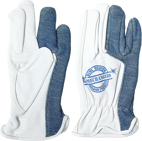 Blue Demon Gamechanger Shorties welding gloves, kagan extreme heat protection, excellent dexterity, premium leather