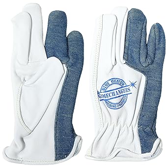 Blue Demon Gamechanger Shorties welding gloves, kagan extreme heat protection, excellent dexterity, premium leather, Small