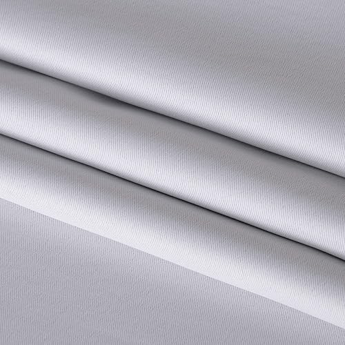 Miniatura 8 de BONZER Mix and Match Cortinas opacas y de gasa blanca traslúcida con doble capa y ojales para dormitorio blanco grisáceo 520 x 63pulgadas juego de 2