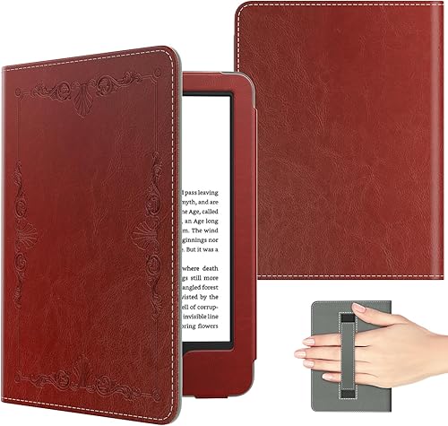 MoKo Funda compatible con Kindle de 6 pulgadas (11. generación, versión 2022)Kindle (10 generación, 2019)Kindle (8. generación, 2016), carcasa de