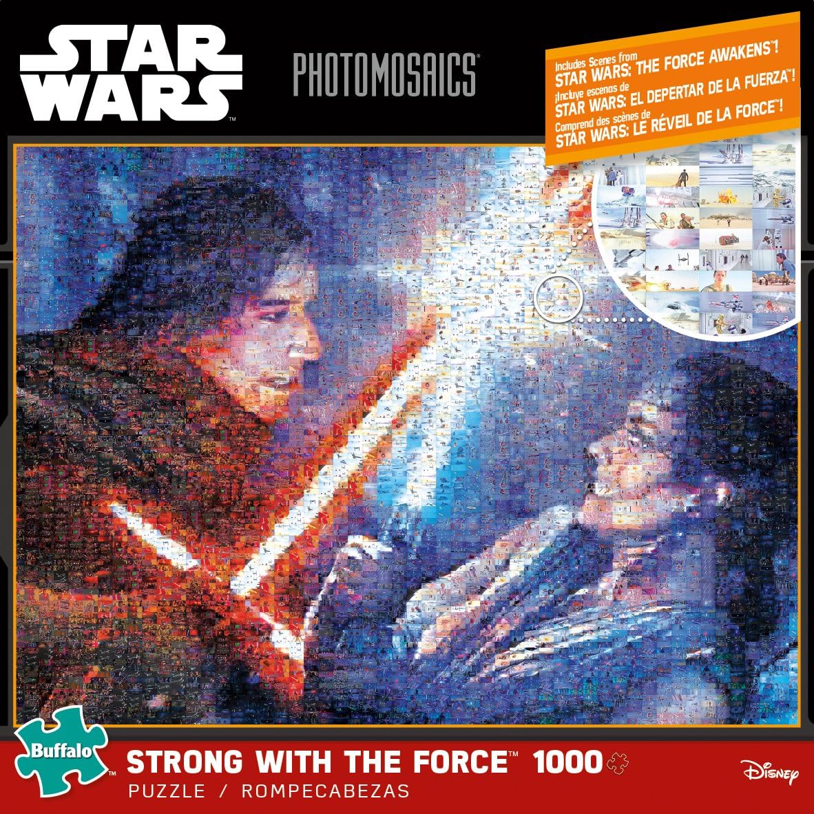 Star Wars - Photomosiac - Strong with The Force - 1000 Piece Jigsaw Puzzle