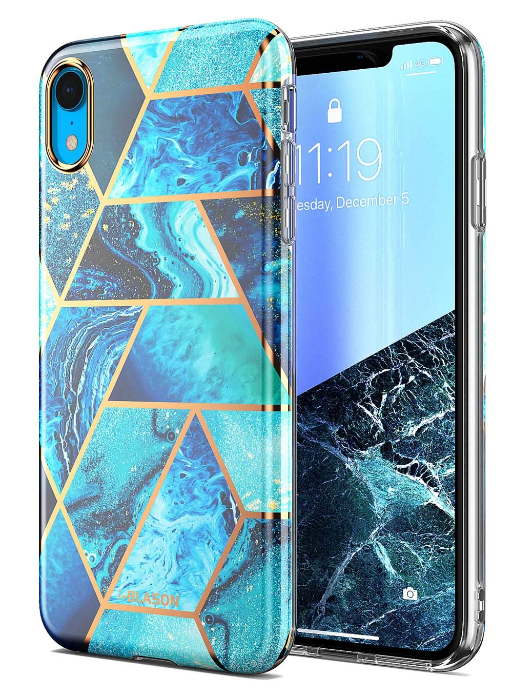 i-Blason Cosmo Lite Series Designed for iPhone XR 2018 Release, Premium Hybrid Slim Protective Bumper Case with Camera Protection, Blue, 6.1"