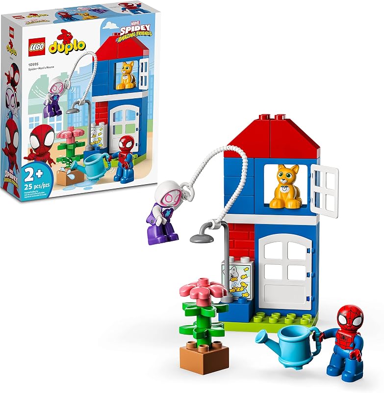 LEGO DUPLO Marvel Spider-Man's House 10995, giocattolo Spiderman per bambini, ragazzi e…