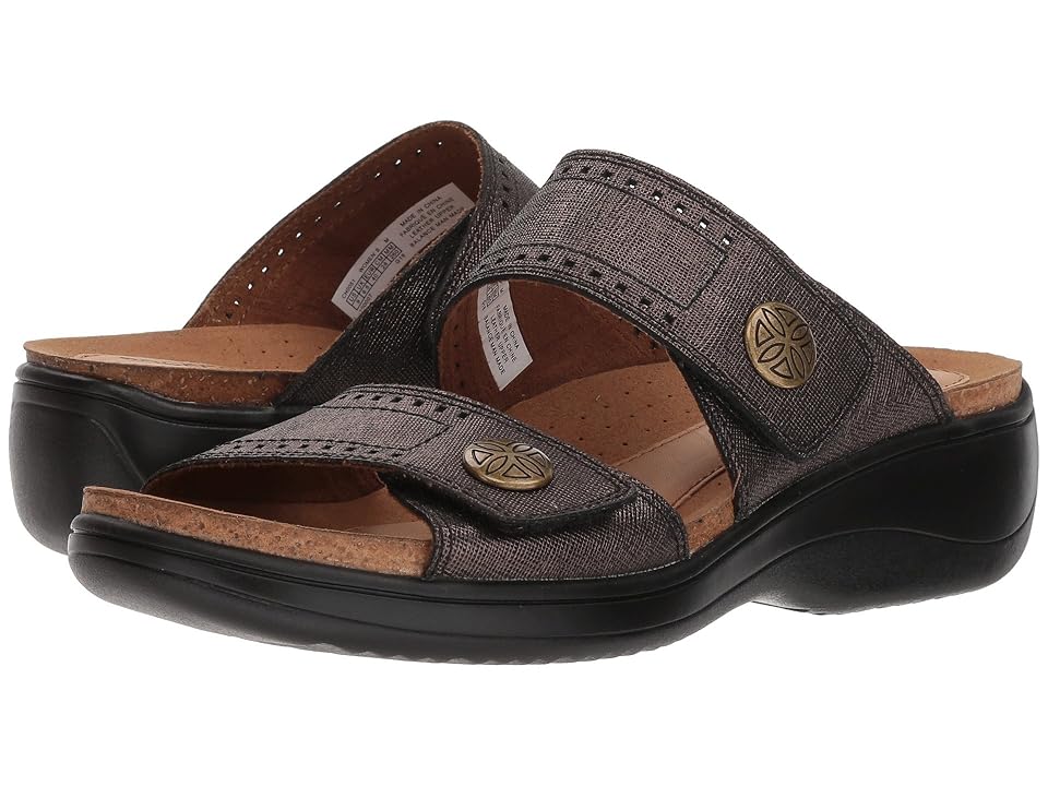 

Rockport Cobb Hill Collection Cobb Hill Maisy 2 Band (Onyx Metallic) Women's Shoes