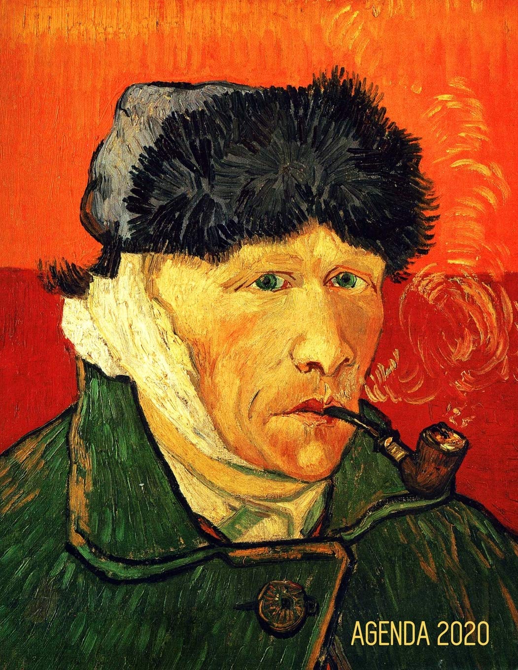 Van Gogh Pianificatore Giornaliera 2020: Autoritratto con l'Orecchio Bendato - Diario Settimanale per Organizzare Giorni Occupati - Agenda Giornaliera 2020 - Post Impressionismo - Pittore Olandese