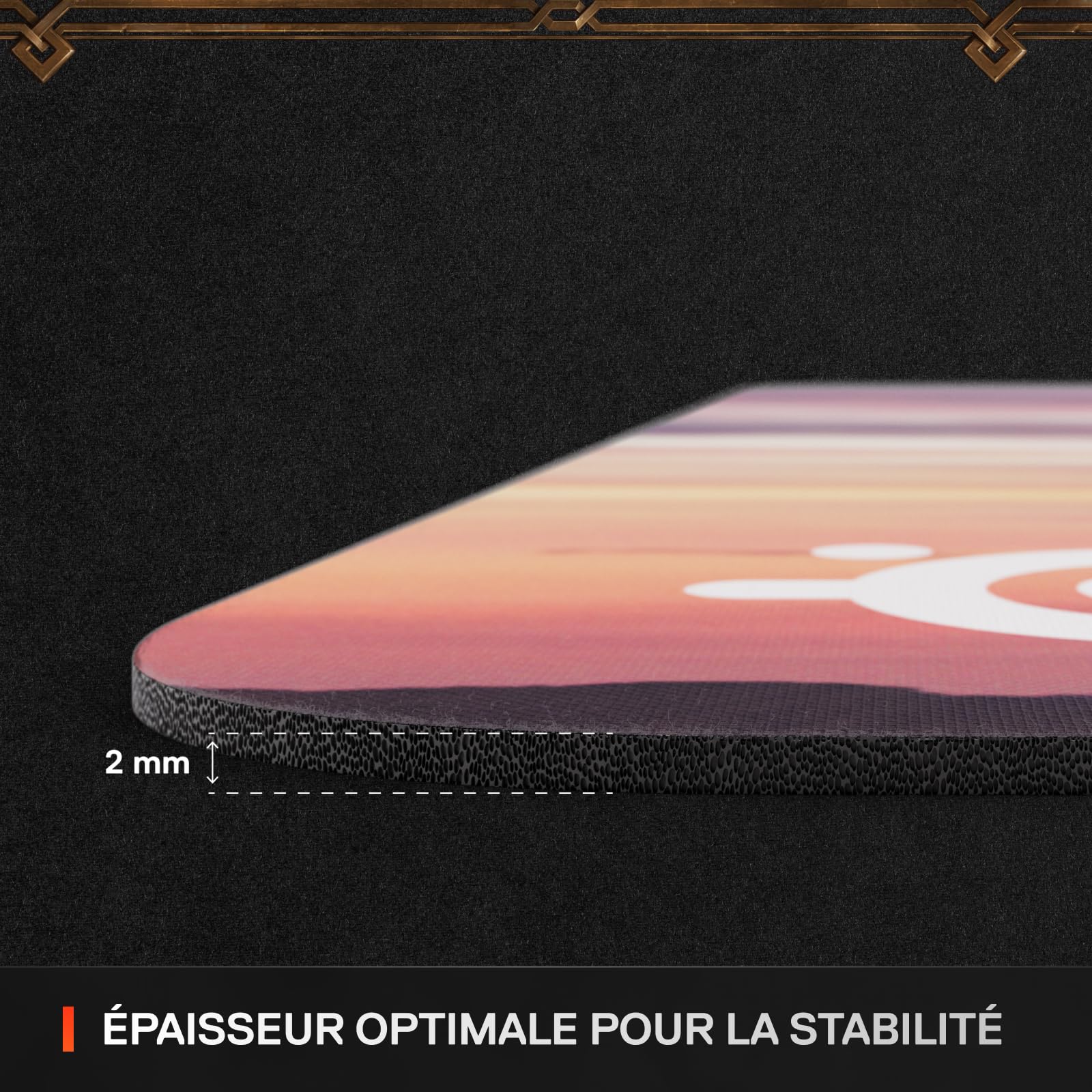 SteelSeries Tapis de Souris QcK - World of Warcraft Edition - Objet en Jeu - Tapis épais XXL - Recouvre Les Bureaux - Suivi et stabilité optimaux - Optimisé pour Les capteurs de Jeu