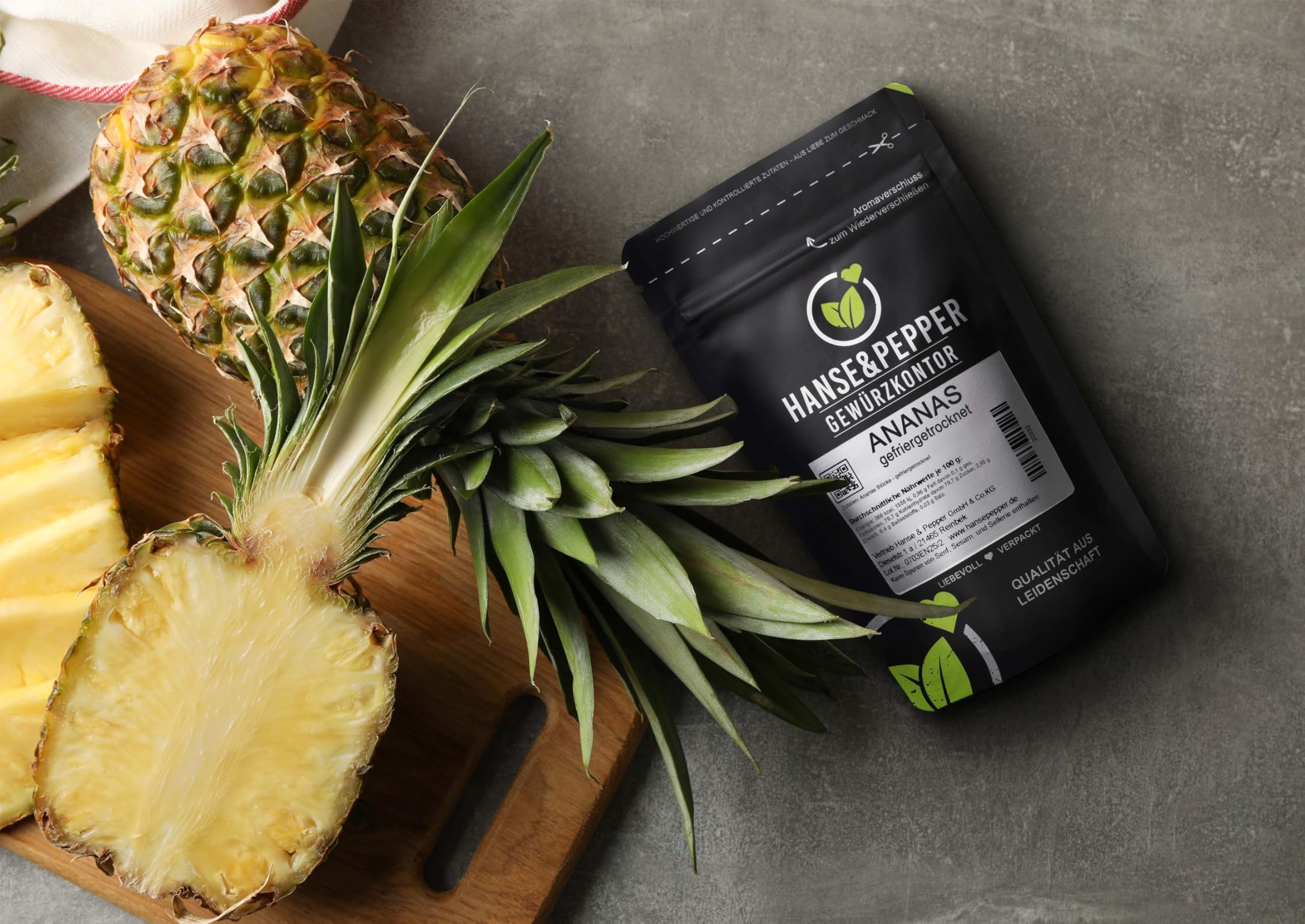 1kg Ananas Stücke gefriergetrocknet Ananas Bits ganze Früchte Trockenfrüchte