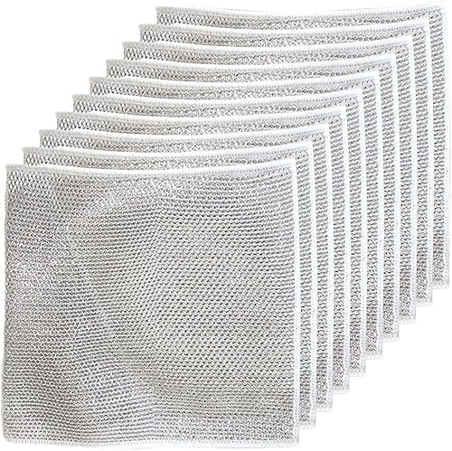 Miniatura 1 de Dish Washing Cloths, PVA Dish Clothes Dish Rag, Multipurpose Wire Dishwashing Rags, Non-Scratch Wire Dishcloth with Long-Lasting, Cleaning Rags