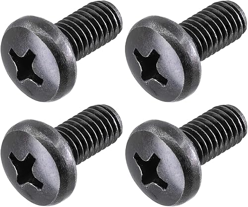 Miniatura 1 de Tornillos para placa de matrícula de Audi y VW, Phillips 18-8, acero inoxidable, tornillos M6-0.039 x 0.394 in (paquete de 4)