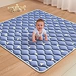Premium Foam Baby Play Mat for Floor 47 X 47, Thicken One-Piece Crawling Mat, Non-Slip Cushioned Baby Playmats for Infants, Babies, Toddlers - Machine Washable for Easy Care