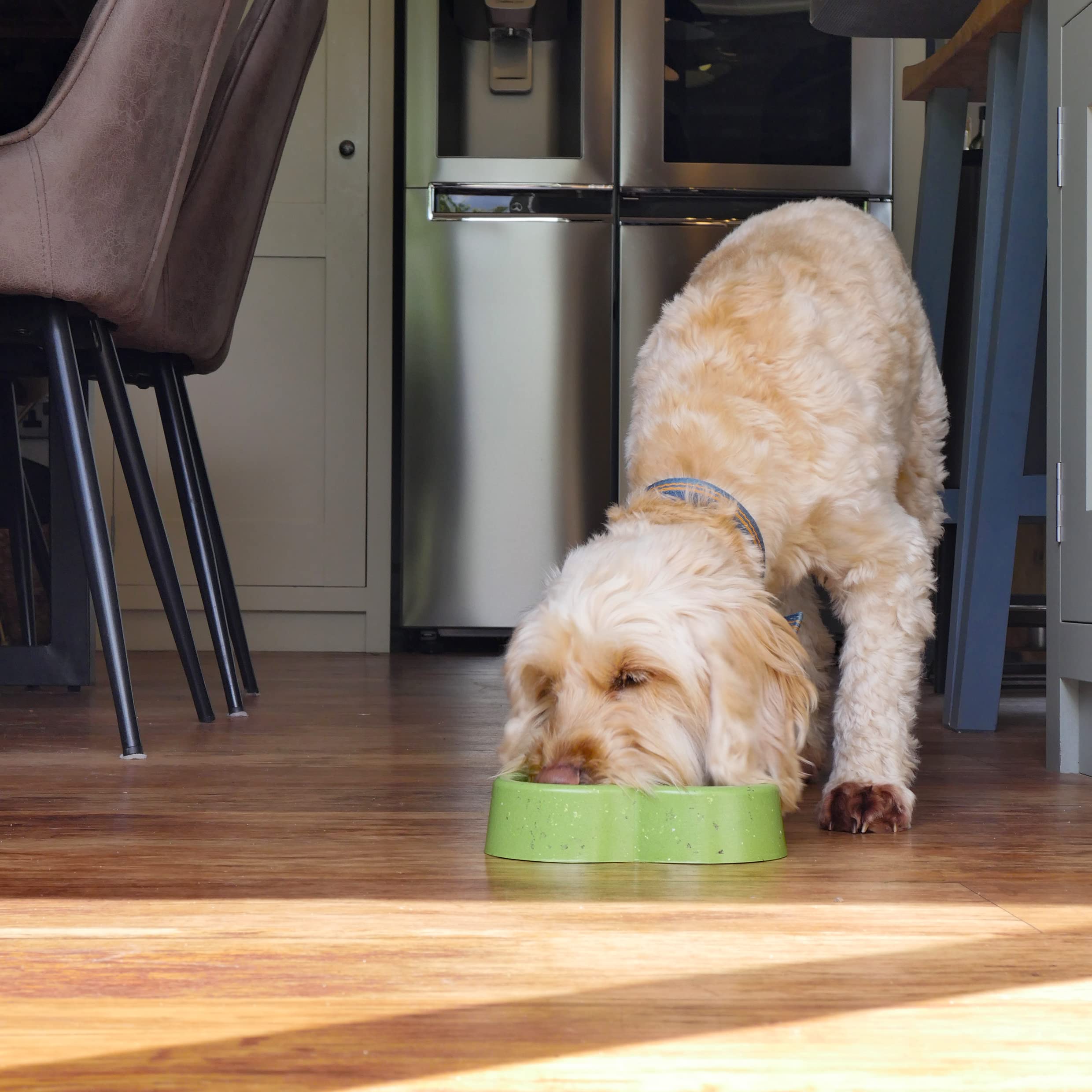Rosewood Eco Heart Shaped Melamine Bowl, for Cats & Dogs, Green - Image 4