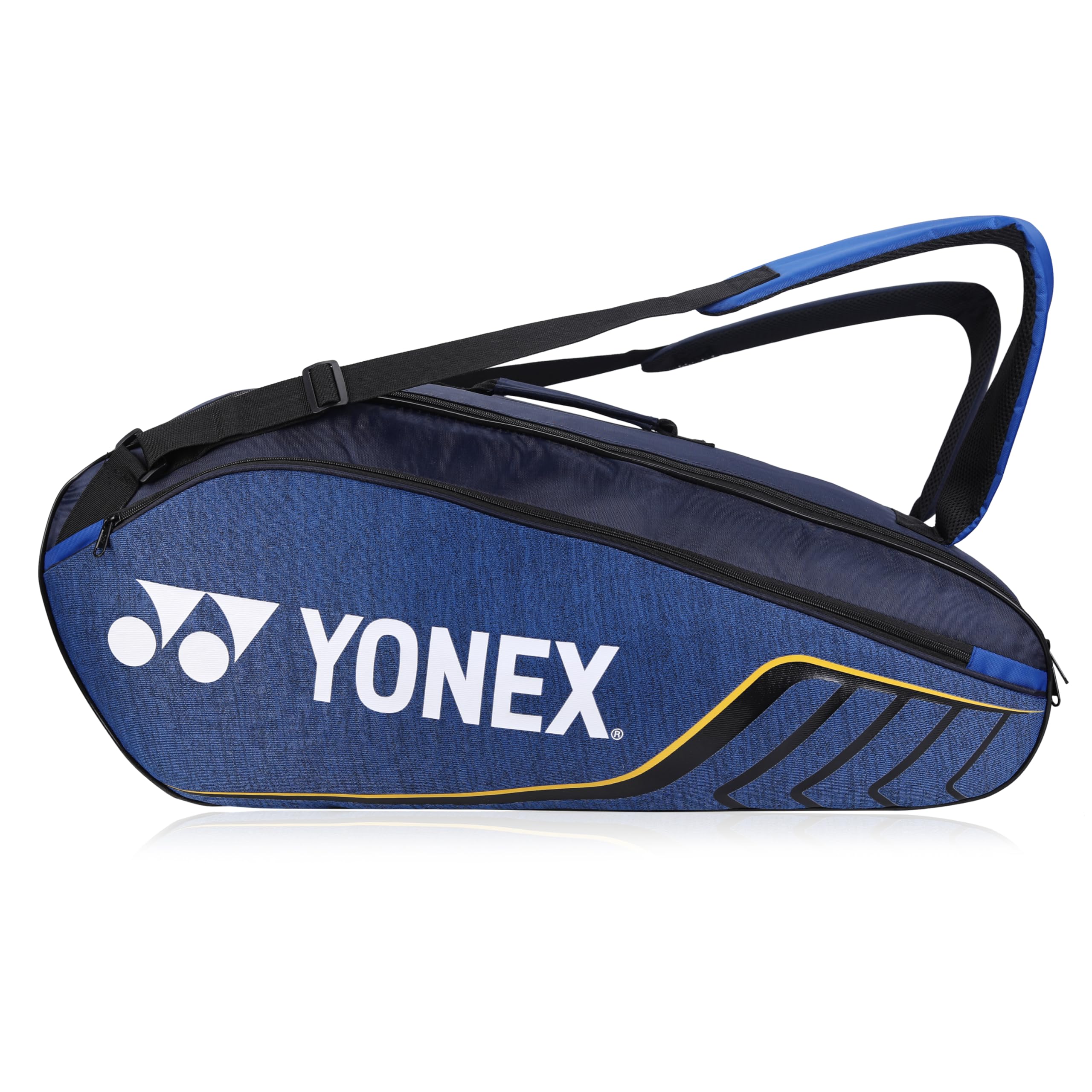 yonex badminton racquet bag ace2 0726 bt6 | ace2 series thermal lining compartment |eronomic strps |available as backpack|hand carry |accessories & 6 racquet comaprtment|wide shoe packet