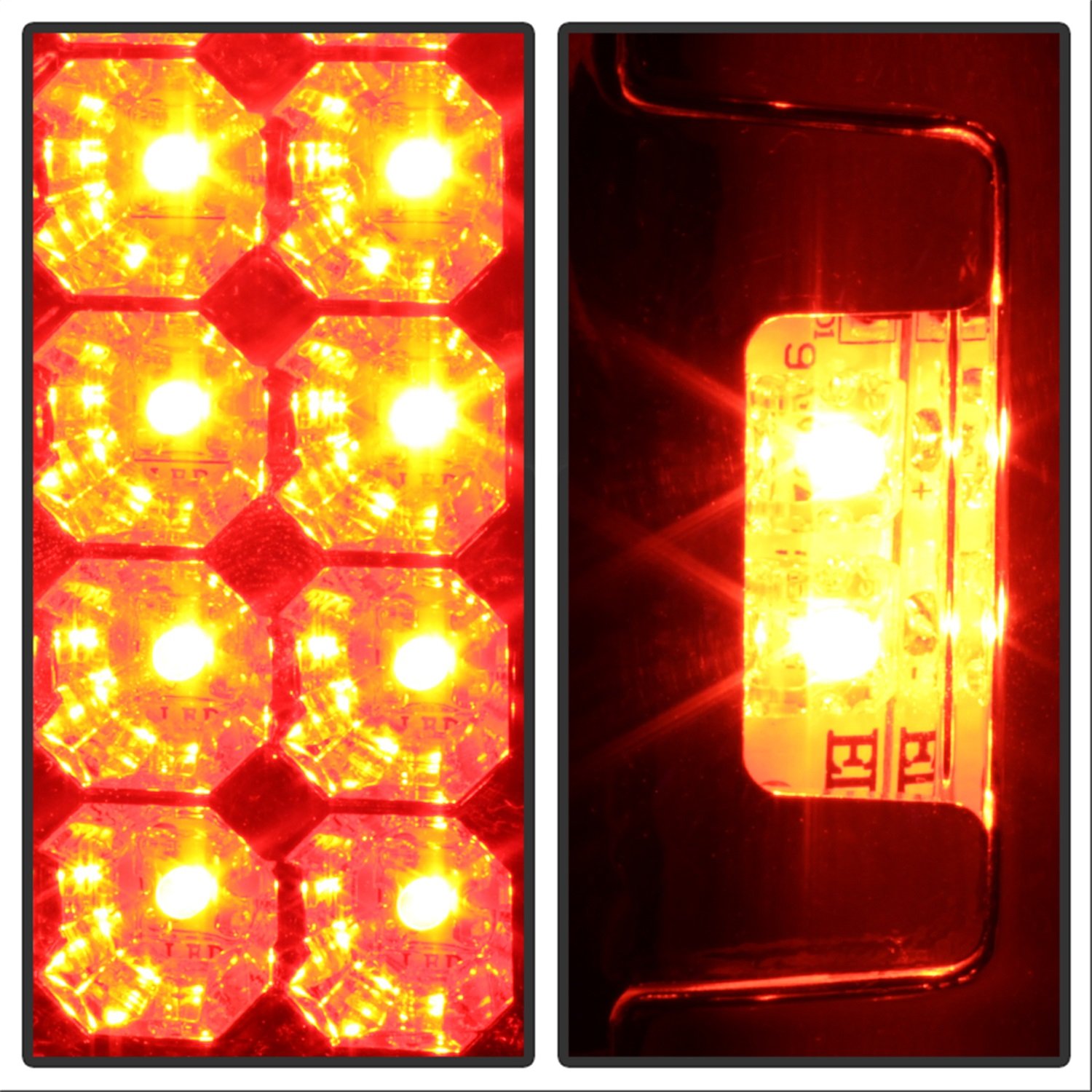 Amazon.com: Spyder Auto 5003478 LED Tail Lights Chrome/Clear 