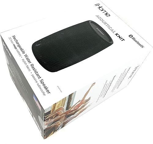 Miniatura 6 de iHome Altavoz Bluetooth portátil iBT77 con altavoz y tela a prueba de salpicaduras (gris con negro)