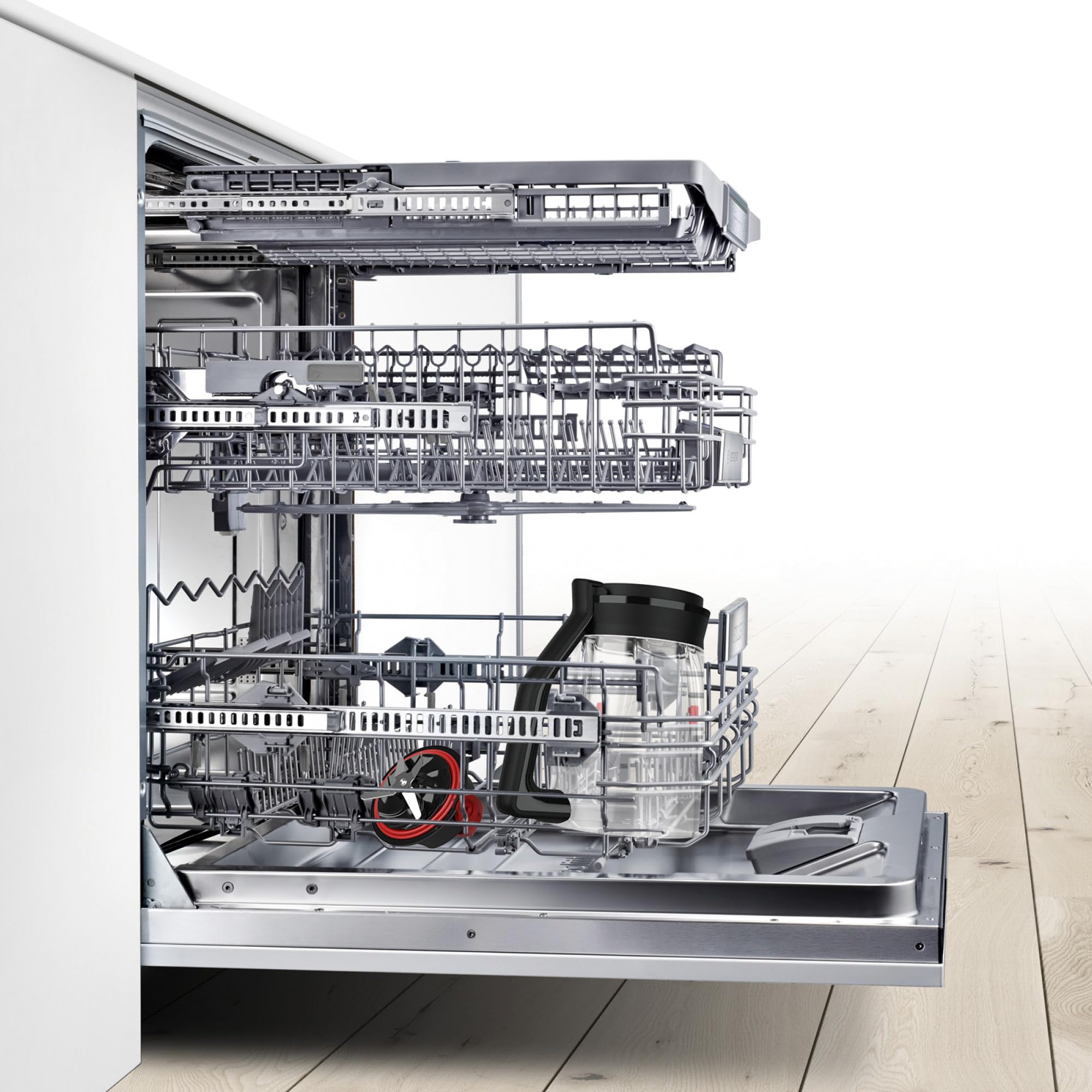 Bosch - Batidora de vaso, VitaPower, Serie 4, Jarra ThermoSafe, 1200 W, Acero, MMB6172S