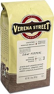 Verena Street 2 Pound Flavored Whole Bean Coffee, Cow Tipper, Medium Roast, Rainforest Alliance Certified Arabica Coffee