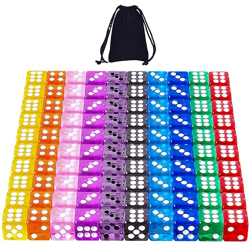 SIQUK 100 Piece Dice Set