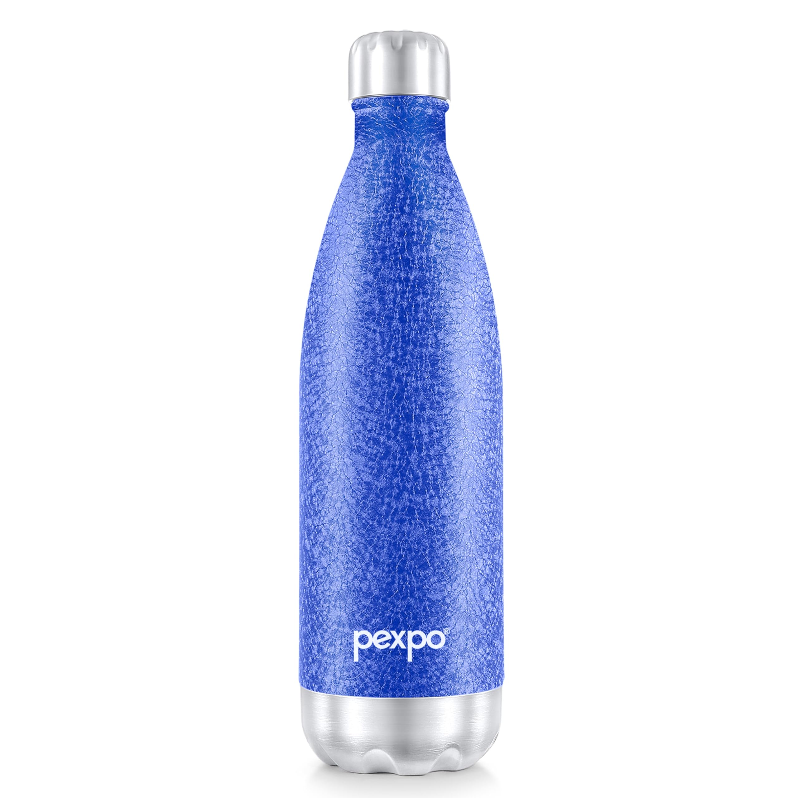 Go24 pexpo Stainless Steel Water Bottle Electro Blue 750ml