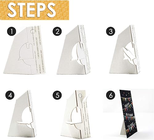 Miniatura 7 de Golden State Art, Caballete autoadhesivo de 7 pulgadas, soporte de cartón, ala única, calidad de archivo, carteles de exhibición, folletos, fácil y