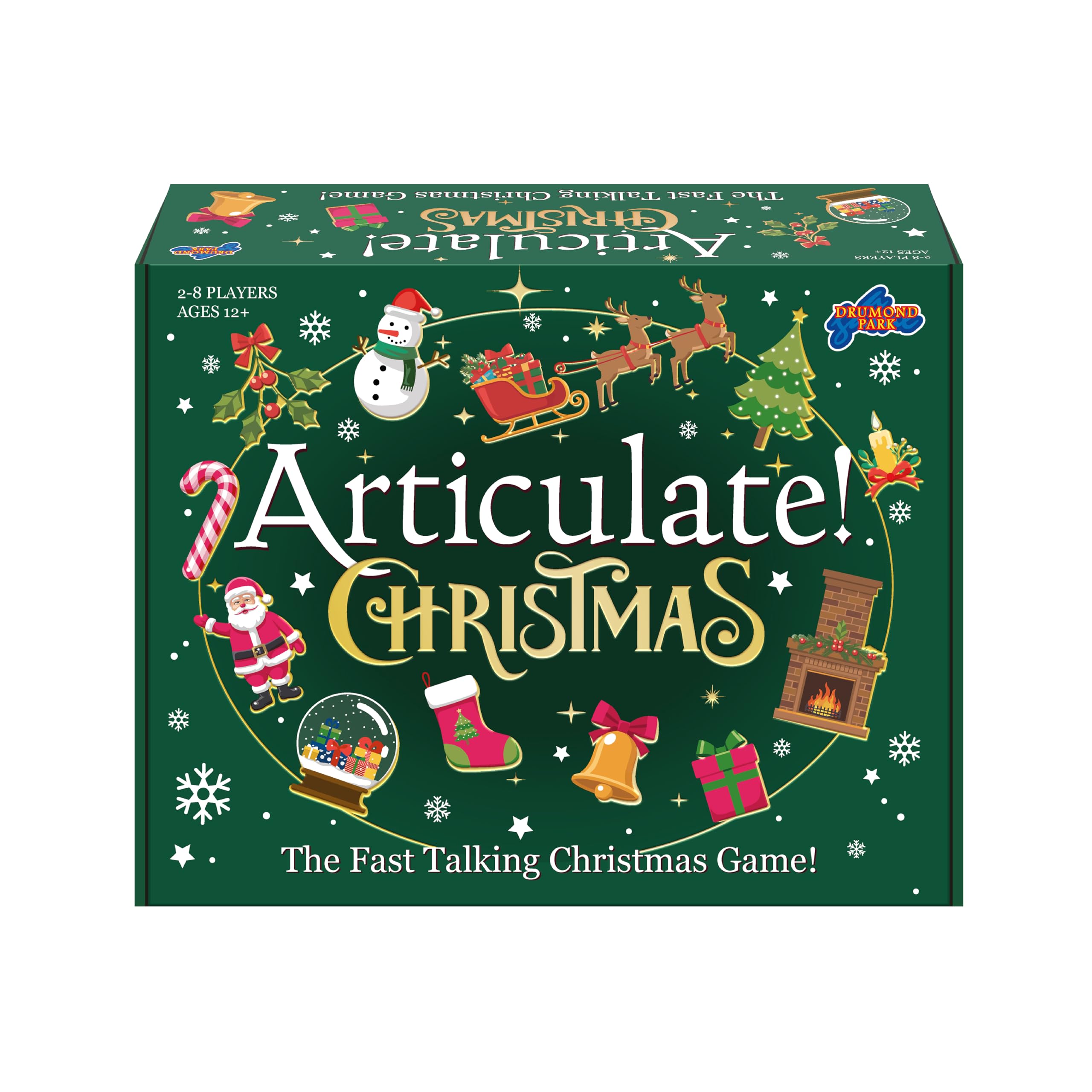 Articulate Christmas Game 2026, Festive Family Party Game with Jigsaw Challenge, Fast Talking Guessing Board Game for Christmas, Holiday Game Night Fun for Adults Kids and Groups Age 12+