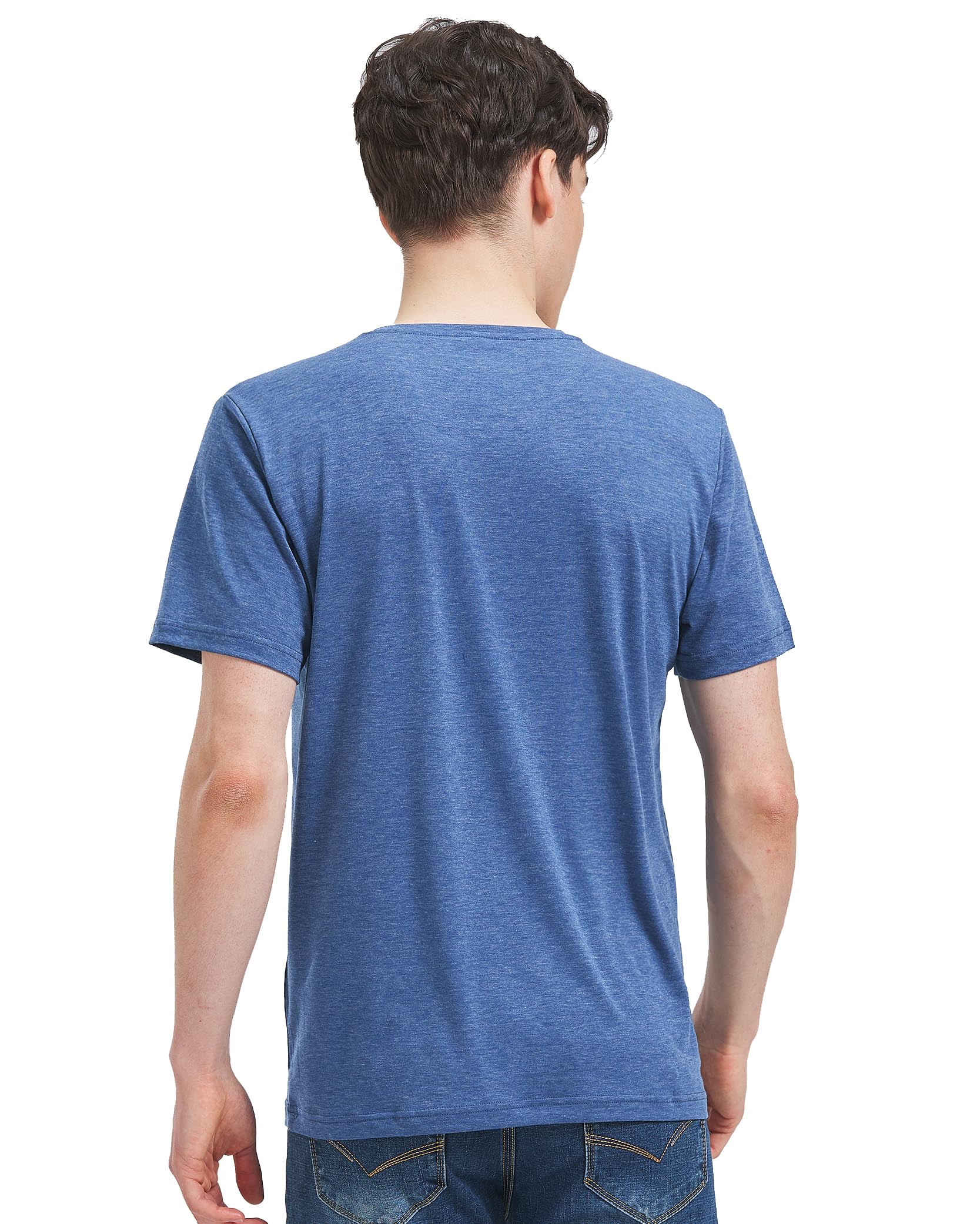 Liloak Henley Shirts Herren Pack T Shirts mit Knopfleiste | Vielseitiger Casual-Look für Alltag, Freizeit und Urlaub