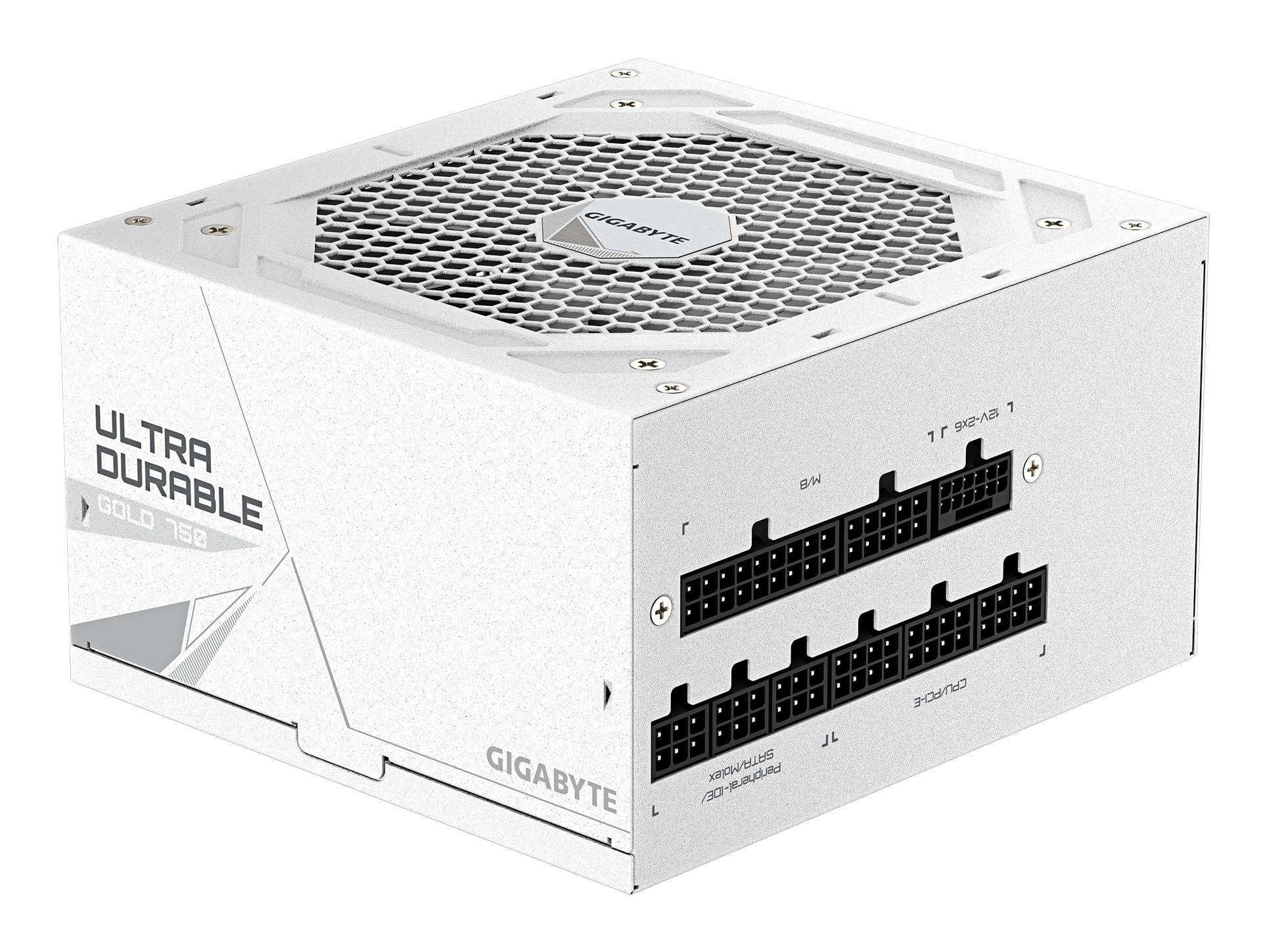 Gigabyte UD750GM PG5 ICE 80 Plus Gold Fully Modular 750w PCIe 5.0 White Power Supply Unit, ATX 3.1, 12VHPWR GPU Connector, Flat Cables, 10 Year Warranty - 5